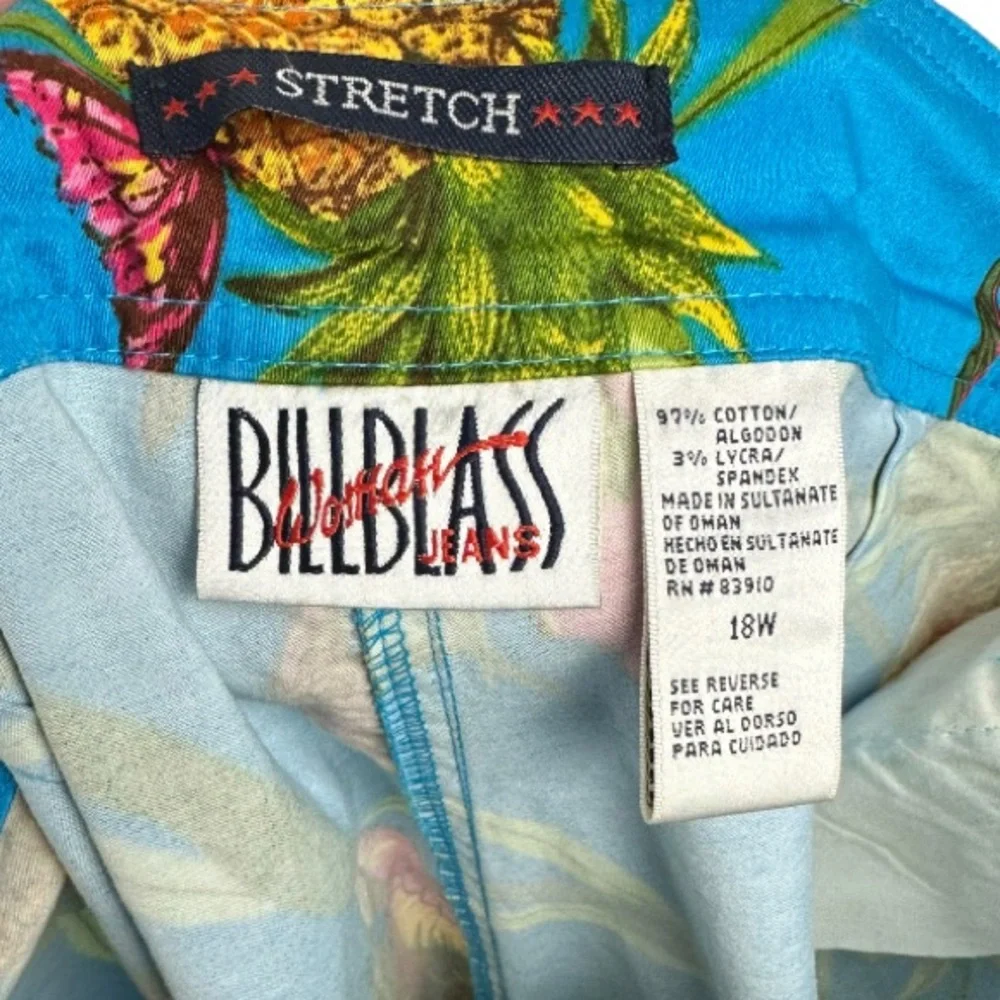 Bill Blass High Waist Cropped Capri Pants Size 18